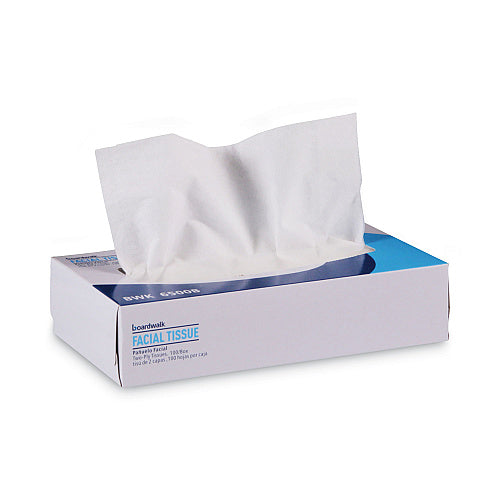 Boardwalk® Facial Tissues, 2-Ply, 100 Tissue Box, 30 Boxes (BWK6500B)
