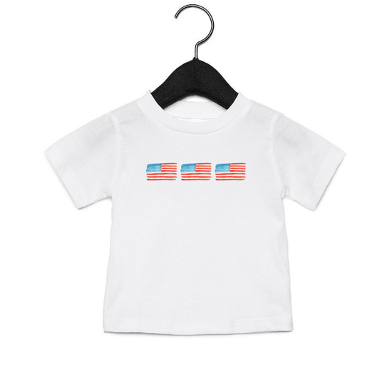 Personalized 4th of July Flag T-Shirt